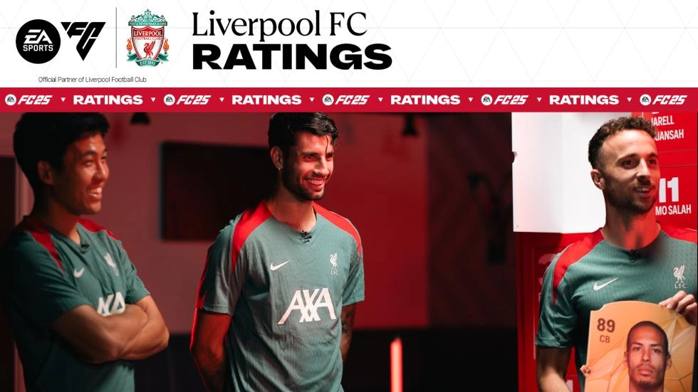 Watch: Liverpool's EA SPORTS FC 25 official ratings revealed