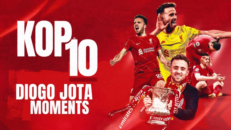 UCL hat-trick, 4-3 winner, cup joy and more – Diogo Jota's best LFC moments