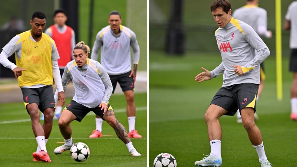 Training photos: Liverpool prepare for Champions League trip to Milan