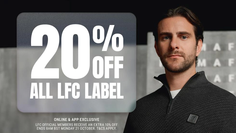 Obral: Dapatkan diskon 20% untuk produk Label LFC hanya untuk waktu terbatas