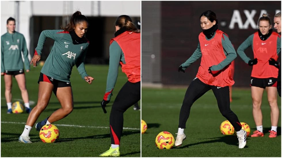 Training photos: LFC Women's Wednesday workout at Melwood