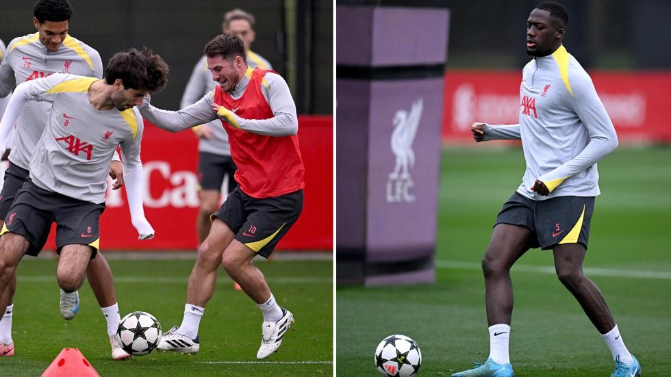 Training photos: Liverpool prepare for Leverkusen clash in Champions League