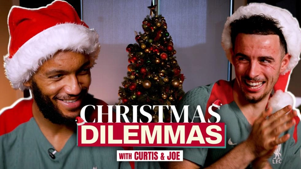 'I used to be like the Grinch!' – watch 'Christmas Dilemmas' with Joe Gomez and Curtis Jones