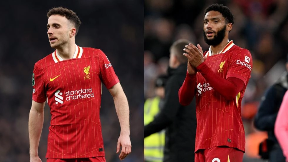 Arne Slot lança atualização de condicionamento físico para Diogo Jota e Joe Gomez