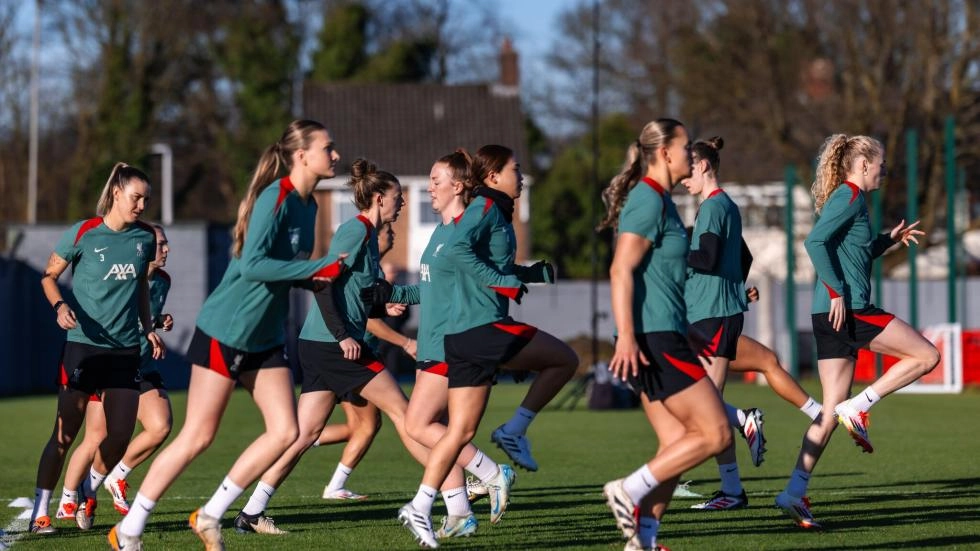 Training photos: Liverpool work towards Friday's WSL clash with Brighton