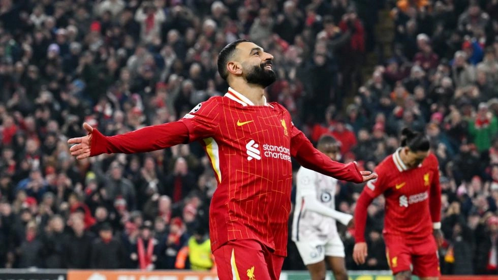 «Estoy muy contento y orgulloso»: Mo Salah reacciona al marcar 50 goles europeos con el Liverpool