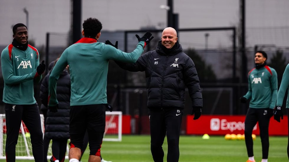 Trainingsfotos: Liverpools Reise nach Nottingham Forest vor einem Spieltag