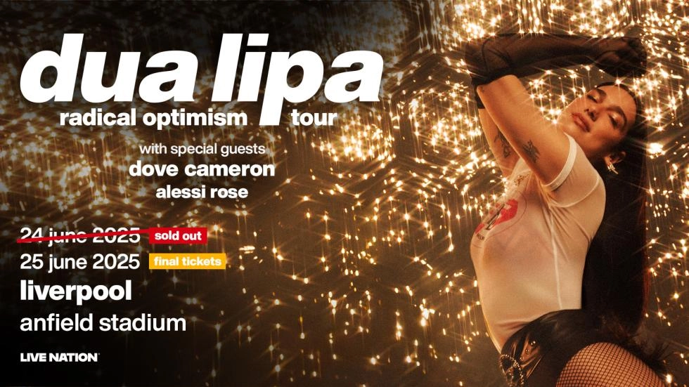 6月にアンフィールドで開催されるDua Lipaショーの特別ゲストが発表されました