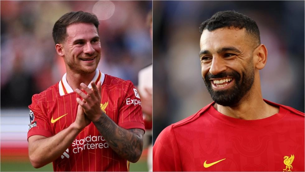 Alexis Mac Allister and Mohamed Salah on PFA Players' Player of the Year shortlist