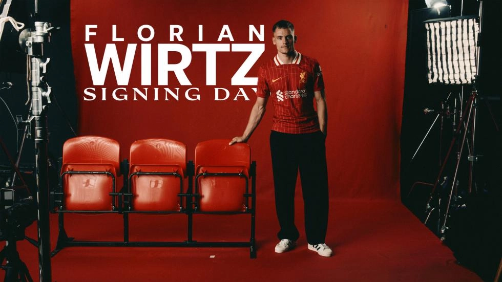 Watch: Go behind the scenes as Florian Wirtz signs for Liverpool