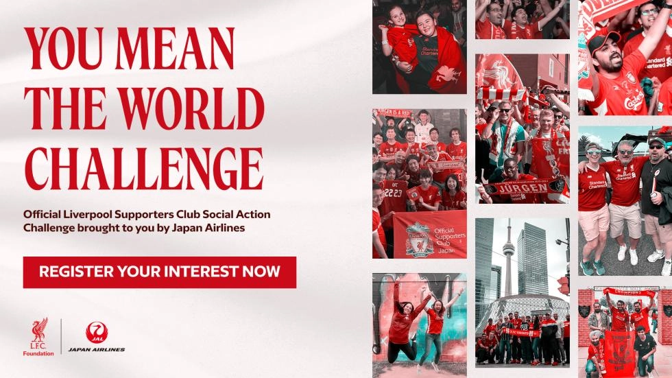 LFC Foundation launches 'You Mean The World' social action challenge with Japan Airlines