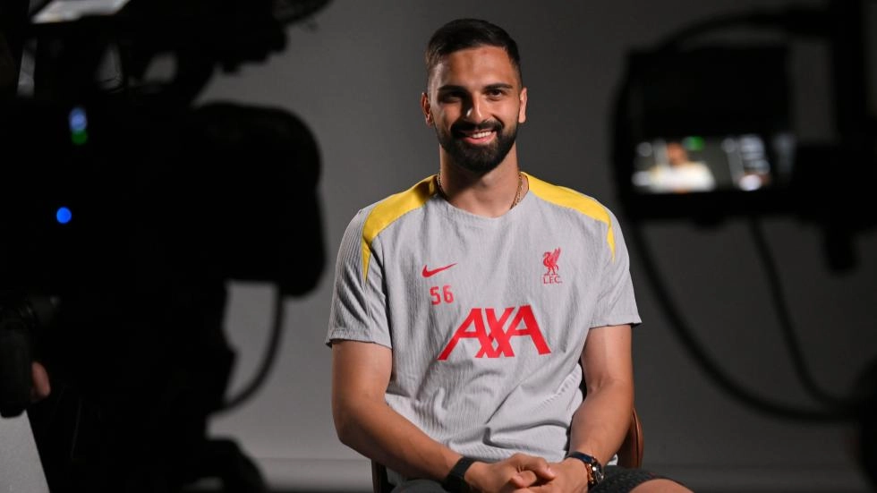 Watch Giorgi Mamardashvili's first interview as a Liverpool player