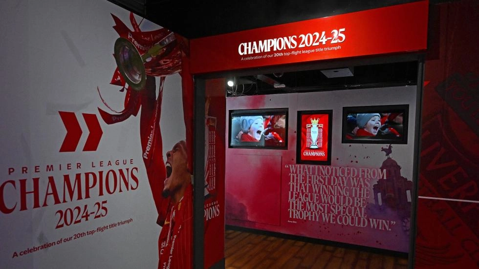 ชมนิทรรศการ 'Champions 2024-25' ใหม่ที่พิพิธภัณฑ์ LFC ของแอนฟิลด์