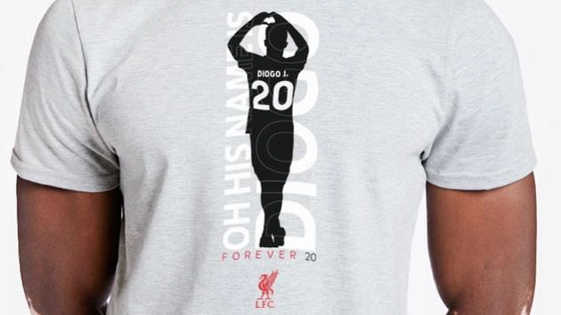 Commemorative Diogo Jota T-shirt to help fund LFC Foundation programme in his name