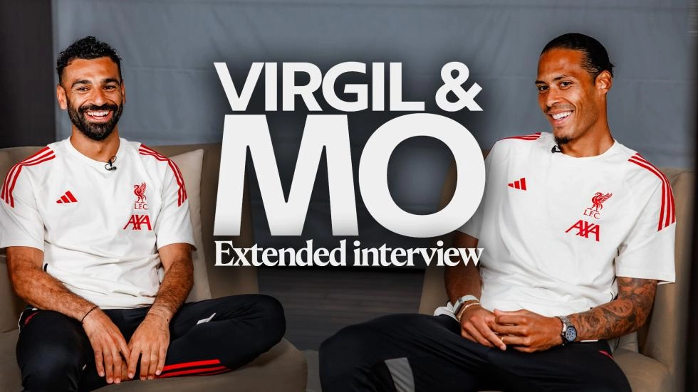 Watch now: Salah and Van Dijk on LFC journey, leadership and new targets