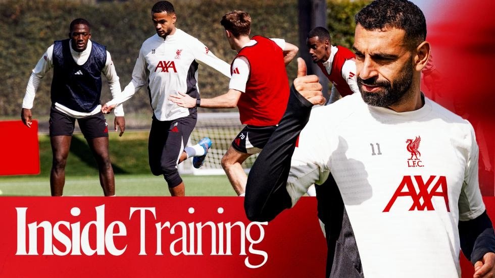 'We're back!' - 20 minutes of footage from Liverpool training on Friday