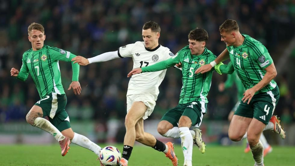 Internationals: Florian Wirtz, Alexander Isak and Hugo Ekitike in action on Monday