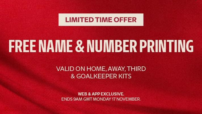 Limited time: Get free name and number kit printing with LFC Retail
