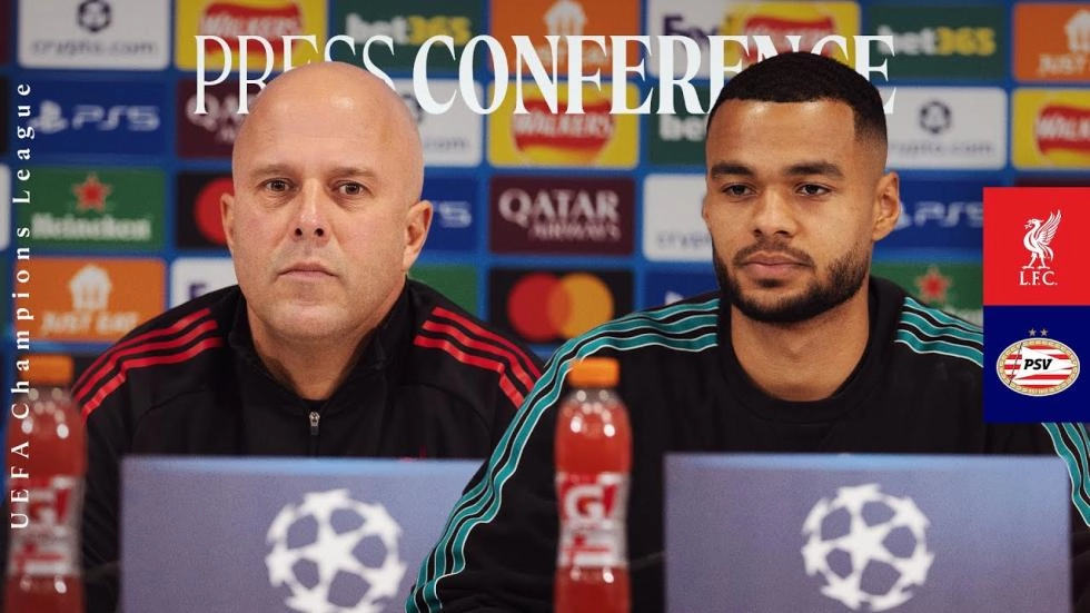 On demand: Watch Arne Slot and Cody Gakpo's pre-PSV press conference