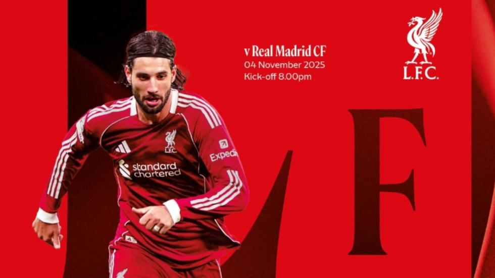 Pesan salinan program pertandingan Liverpool vs Real Madrid Anda