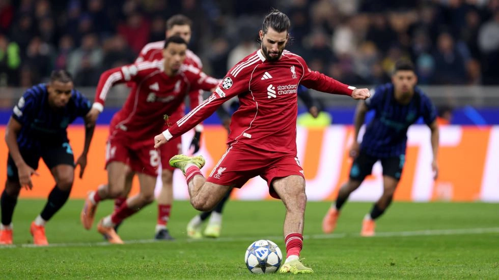 Szoboszlai penalty sets new Liverpool record in the Champions League