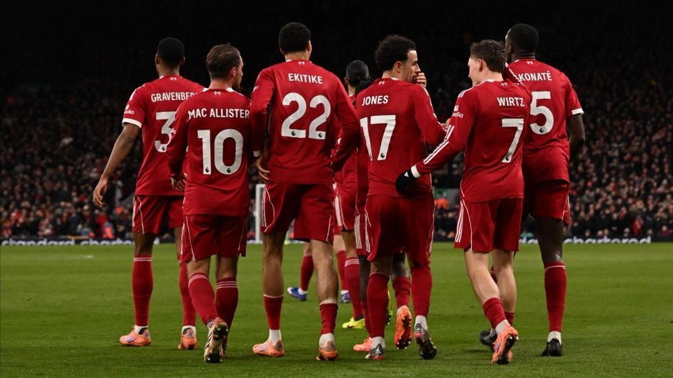 Liverpool berada di posisi kelima klasemen Premier League 2025/2026