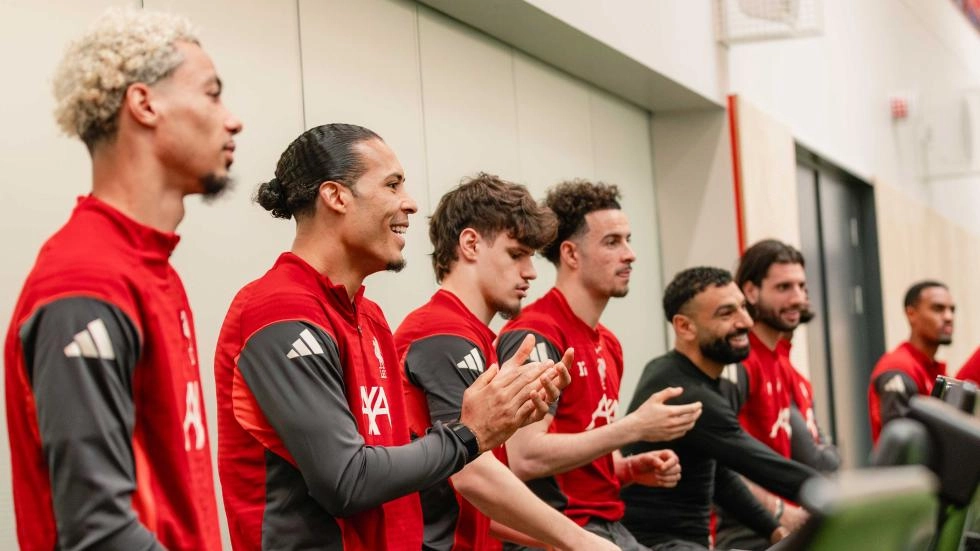 Photos: Liverpool complete recovery session after dramatic win at Nottm Forest