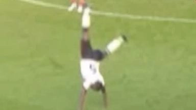 Spotted: Ibrahima Konate's cartwheel celebration at Forest