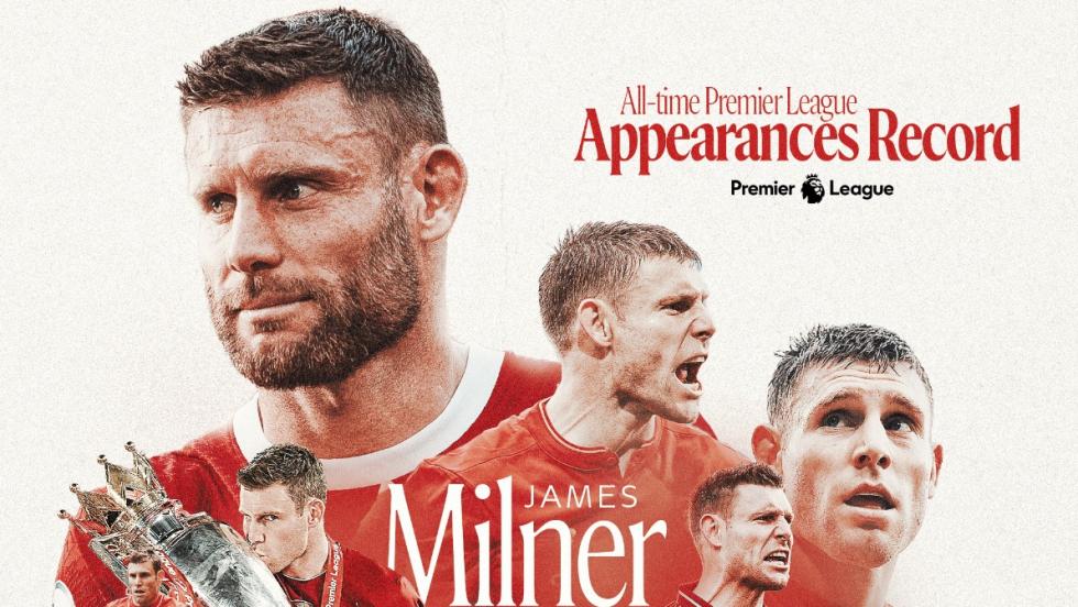 James Milner Cetak Rekor Baru Untuk Penampilan Terbanyak Premier League
