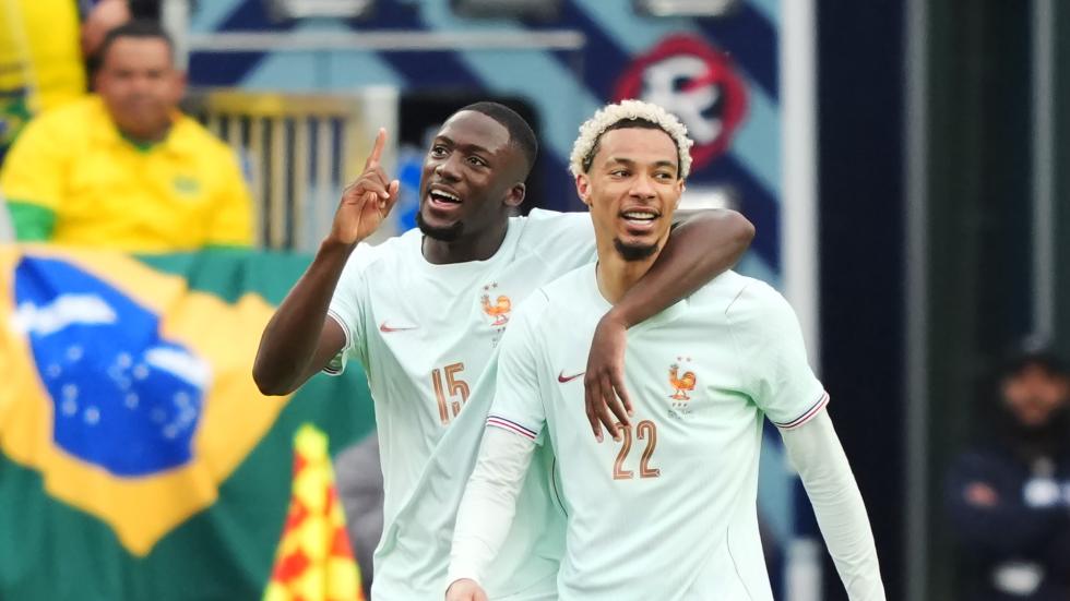 Ronde: Hugo Ekitike mencetak gol untuk Prancis selama pertandingan internasional Kamis