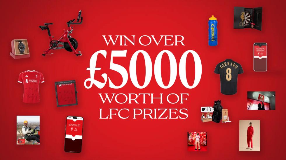 Hadiah LFC senilai lebih dari £5,000 akan dimenangkan dalam giveaway All Red