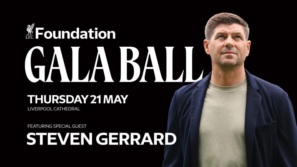 Steven Gerrard confirmé comme conférencier invité pour le bal de gala 2026 de la Fondation LFC