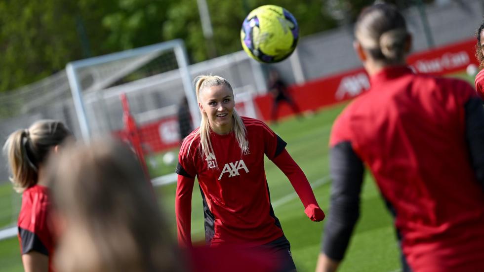 Foto pelatihan: Persiapan Liverpool untuk semifinal Piala FA Wanita dengan Brighton