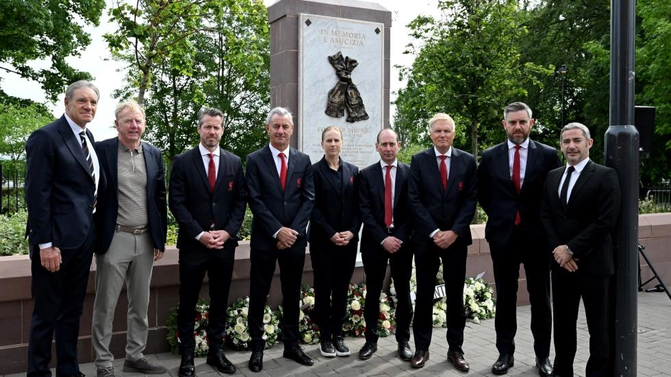 'Forever Bound' memorial unveiled to mark Heysel anniversary