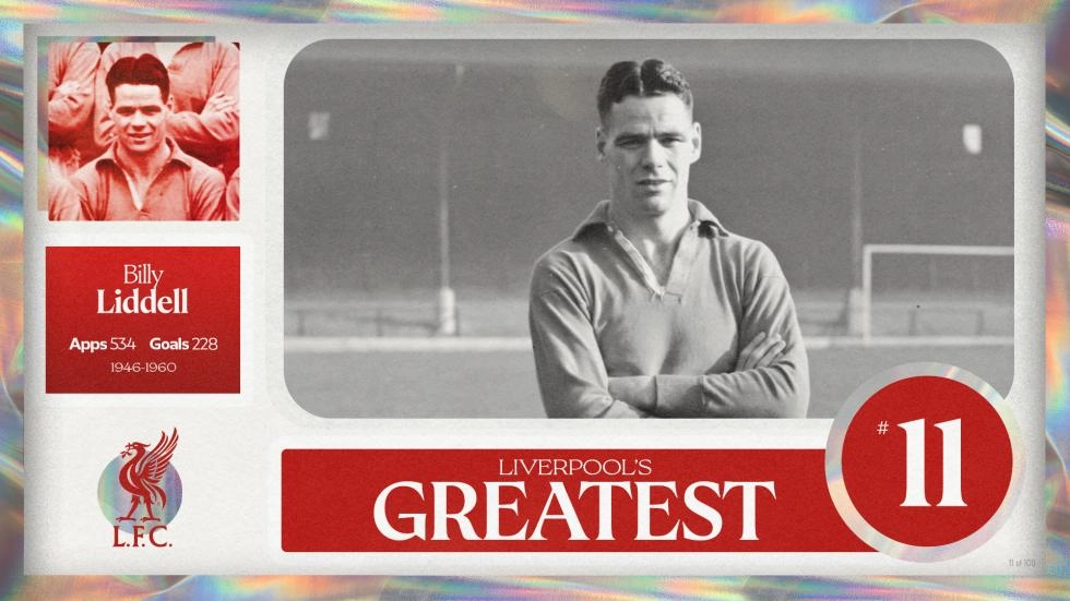 El mejor del Liverpool, número 11: Billy Liddell