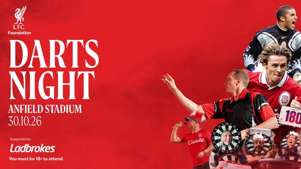 LFC Foundation's Darts Night fundraiser returns with Steve McManaman, David James and Chris Kirkland