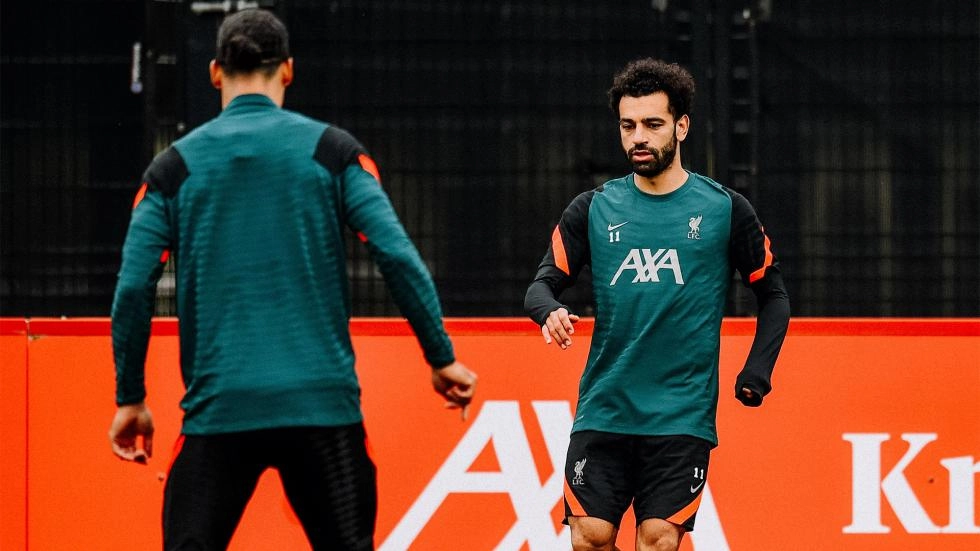 Training gallery: Mohamed Salah returns to Liverpool on Tuesday