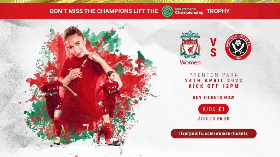 Tickets to see Liverpool FC Women's trophy lift