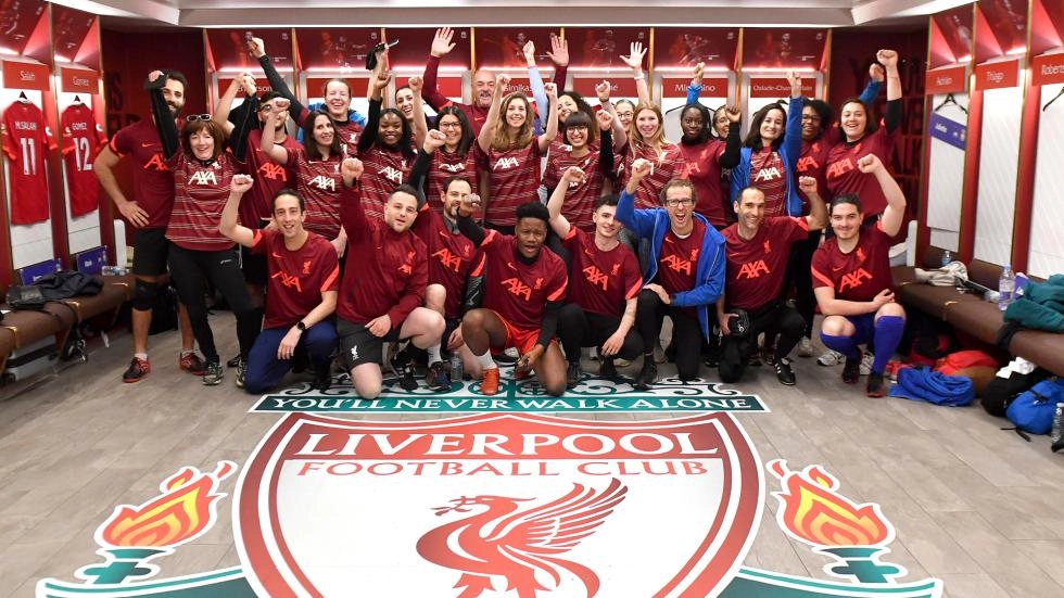 Anfield hosts once-in-a-lifetime experience for AXA Heart in Action programme members