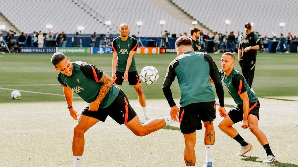 Training photos: Liverpool prepare for UCL final at Stade de France