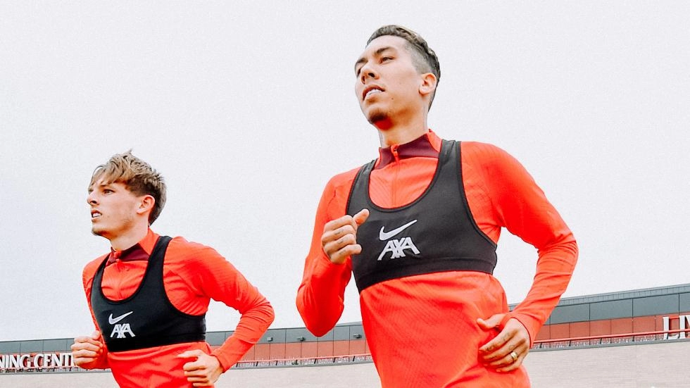 Watch Liverpool's Wednesday running session