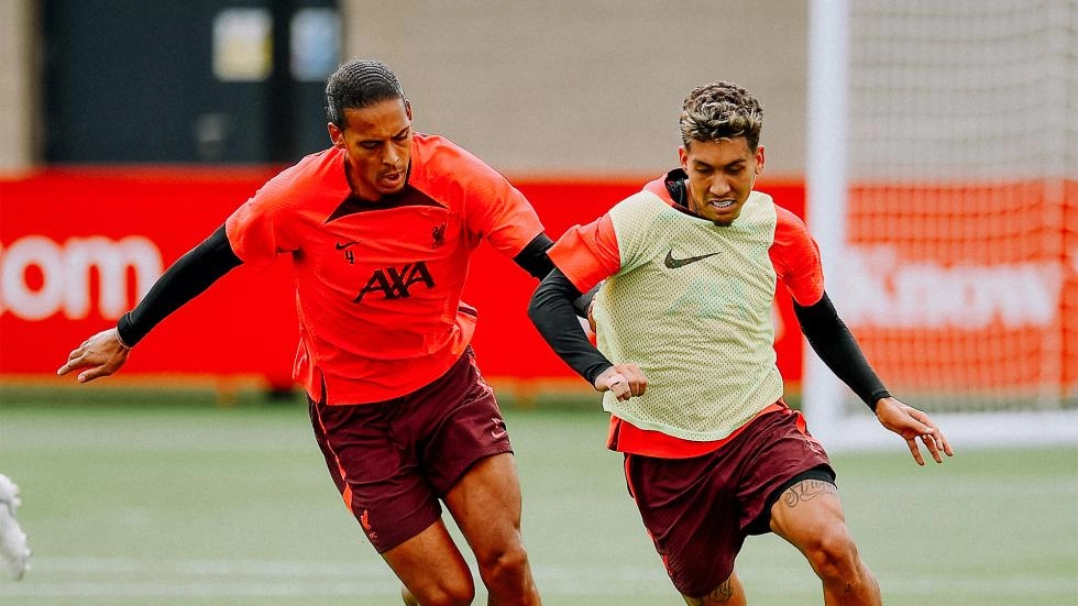 Training photos: Reds continue preparations for Manchester United encounter