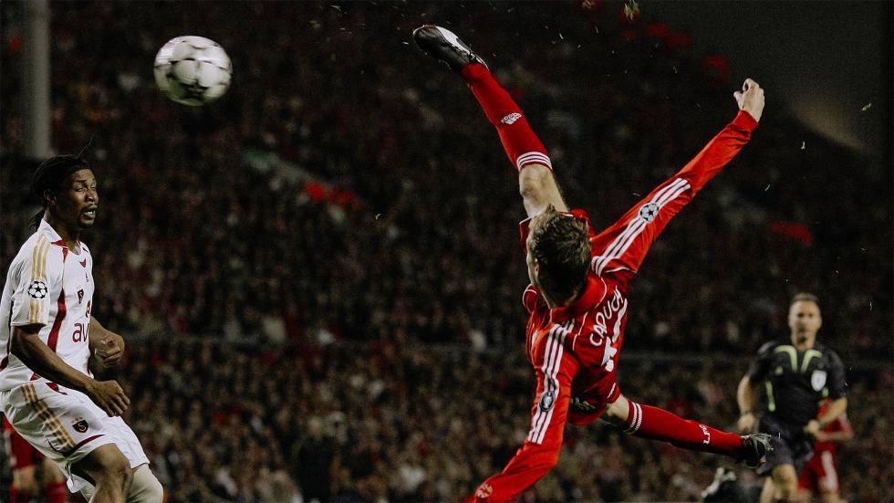 Classic goal: Crouch's iconic Galatasaray overhead kick