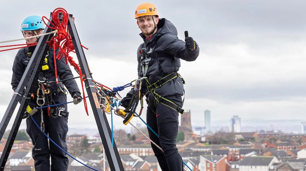 LFC stars launch thrilling new The Anfield Abseil experience