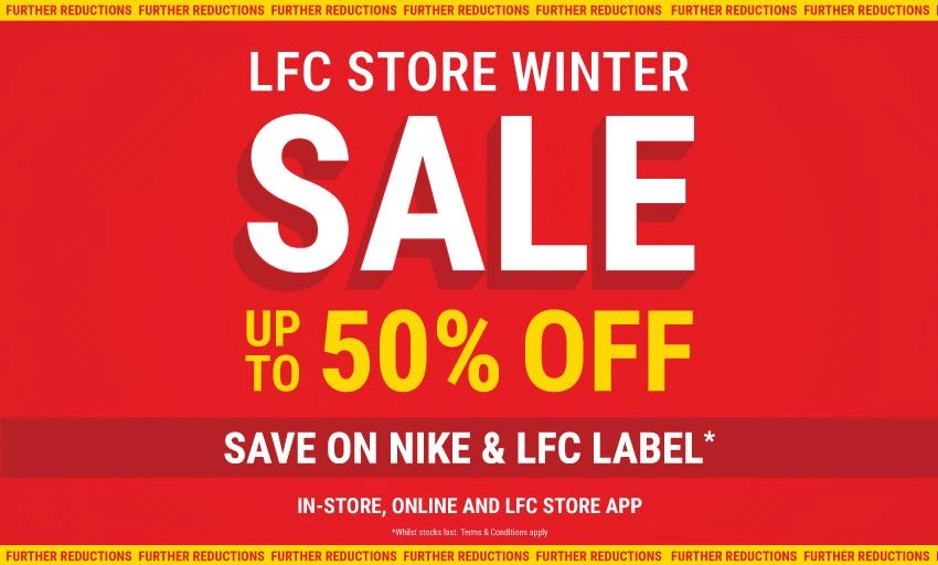 Further reductions in the LFC Store Winter Sale