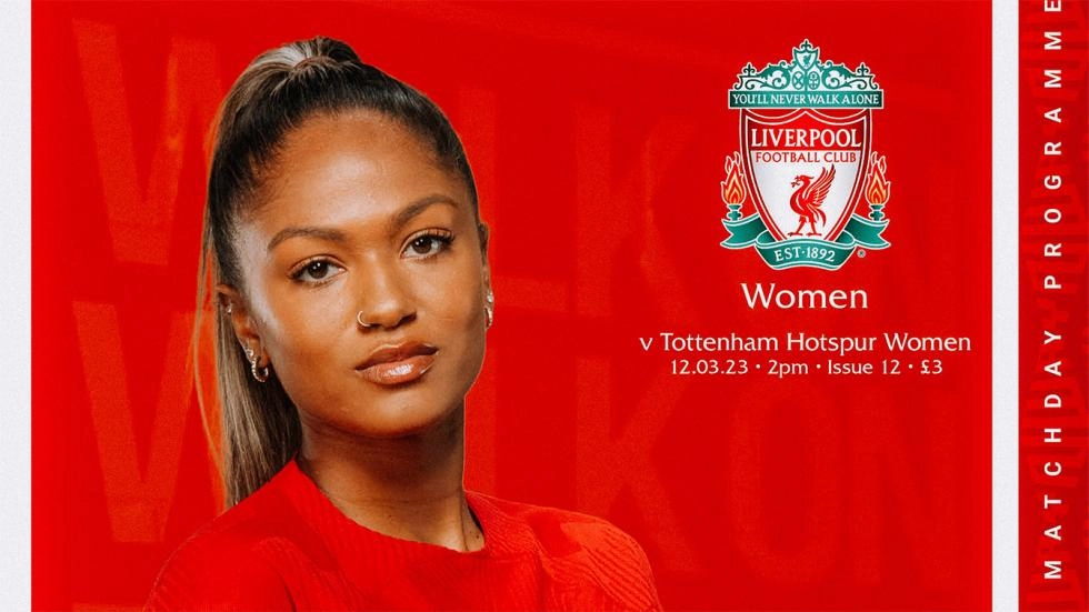 Get your LFC Women v Tottenham programme on Sunday