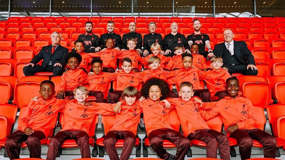 LFC U9s signings enjoy landmark day at Anfield with Trent Alexander-Arnold