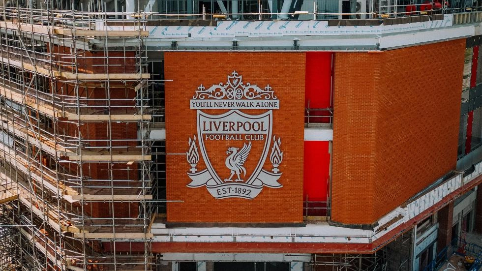Watch: Liverpool FC crest installed on Anfield Road Stand