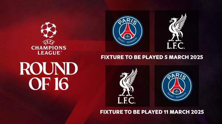 リバプールのチャンピオンズリーグのPSGとのラスト16試合の試合