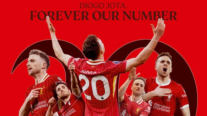 【マッチデイプログラム 】25-26開幕戦リバプールvsボーンマス ジョタ表紙 Diogo-Jota-programme-cover-